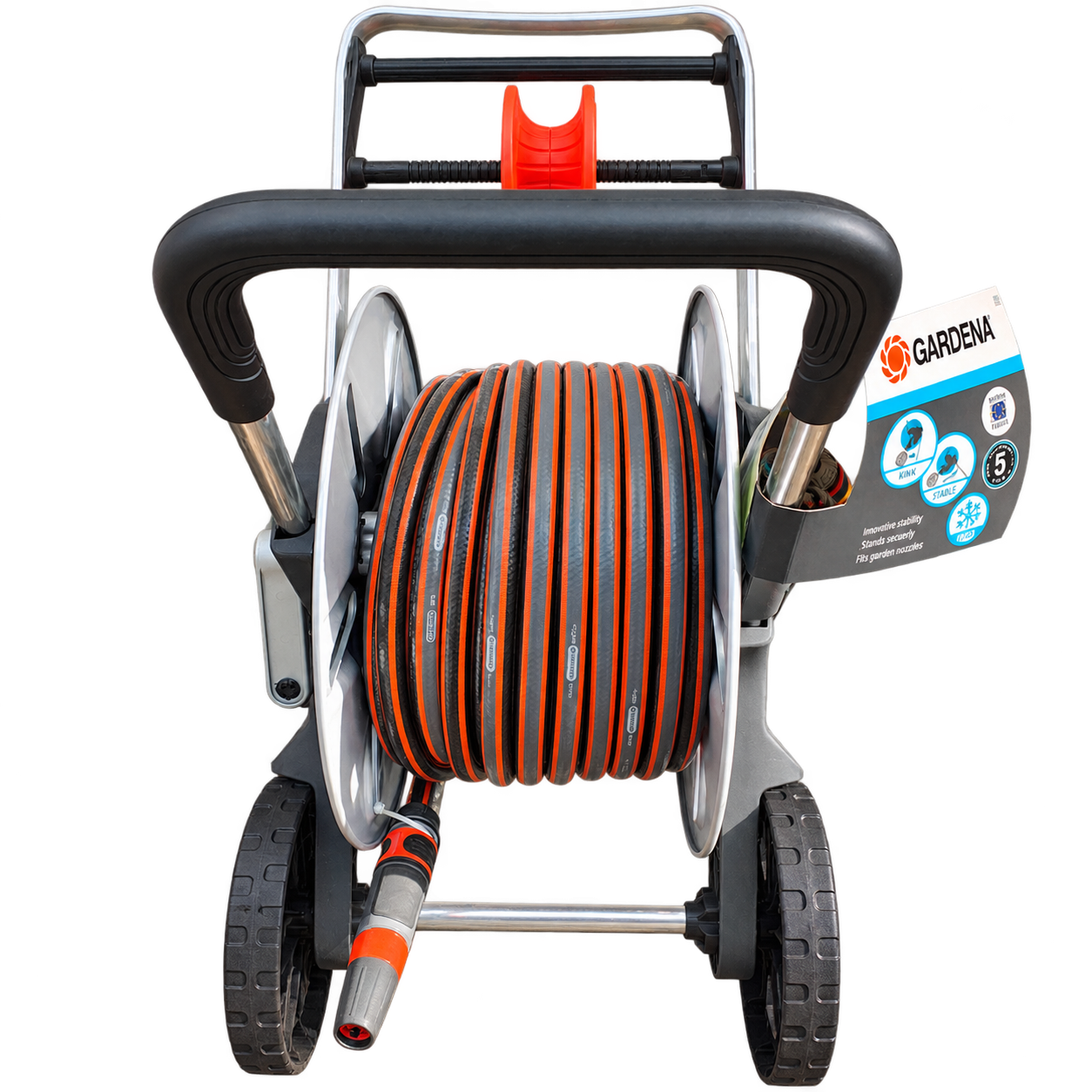 Gardena CleverRoll M Metal – wózek z wężem 25 m 1/2"