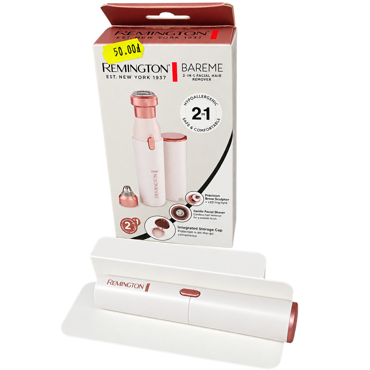 Remington BareMe WFS200 – golarka do twarzy i trymer do brwi 2 w 1