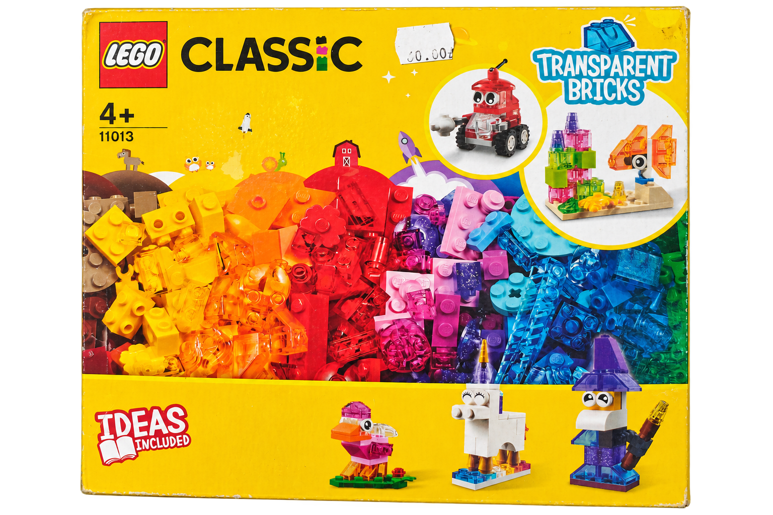 LEGO Classic 11013 – Kreatywne przezroczyste klocki