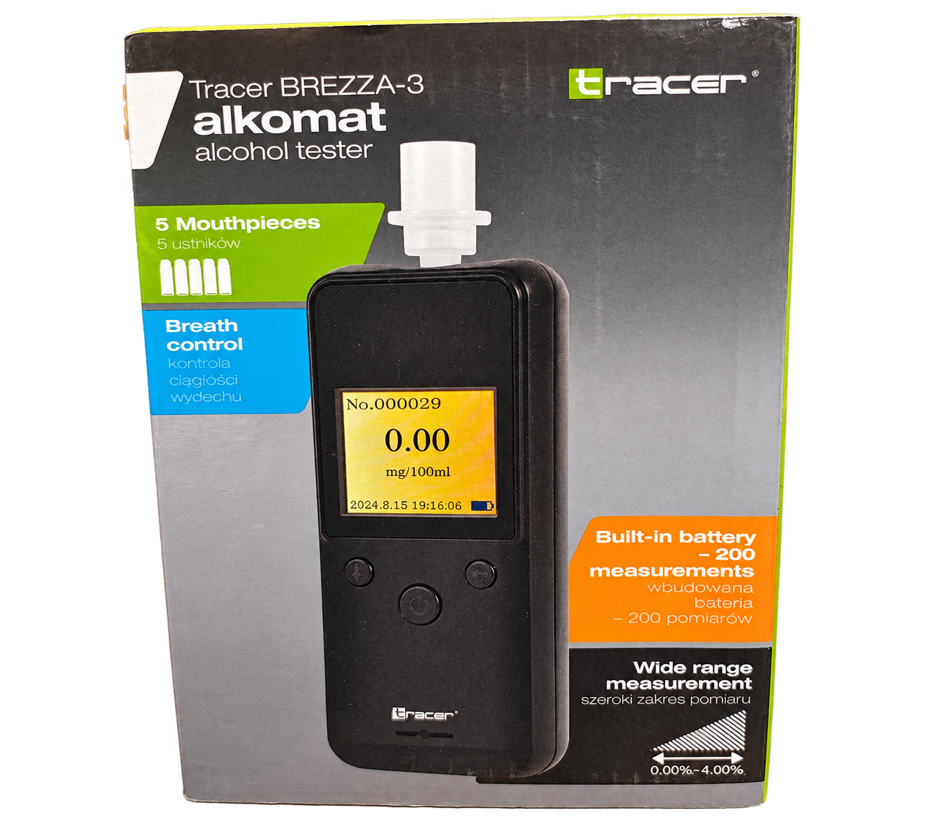 Tracer Brezza-3 – alkomat elektroniczny